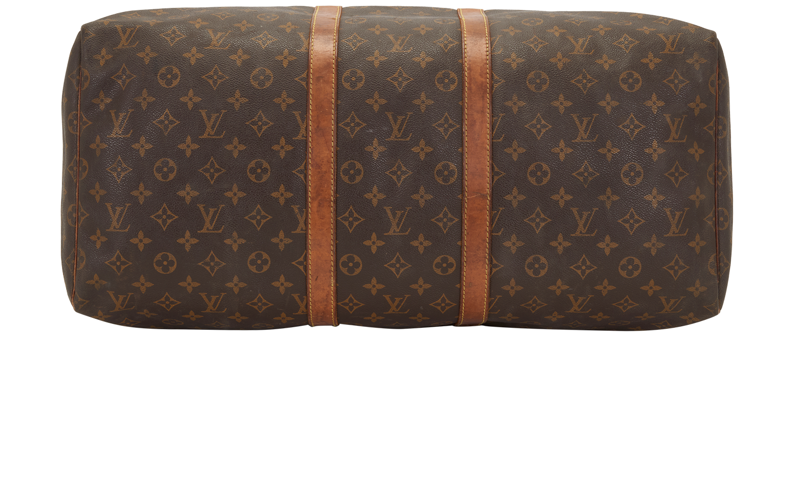 Keepall 55, &pound;795, Handbags, Brown, Canvas, Top view
